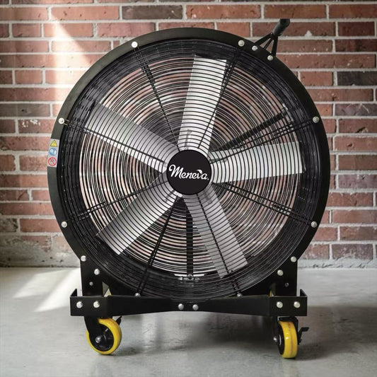 NEW!!! Meneva HVLS PMSM BLDC 57" Portable Drum Fan